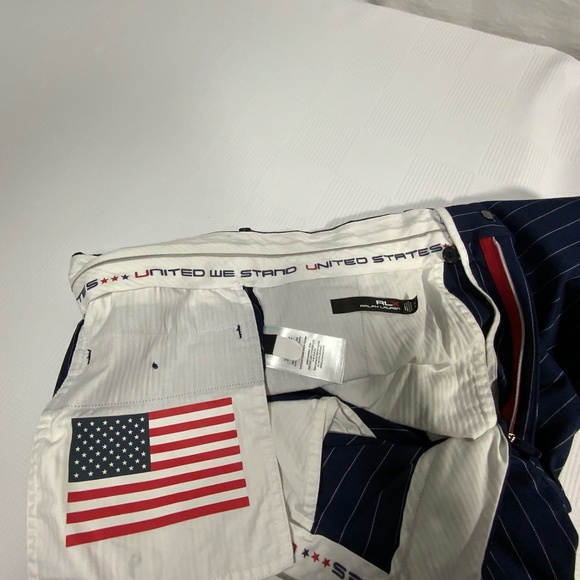 Ralph Lauren Blue and White Pinstriped Pants - 32X33.5 - Picture 15 of 15